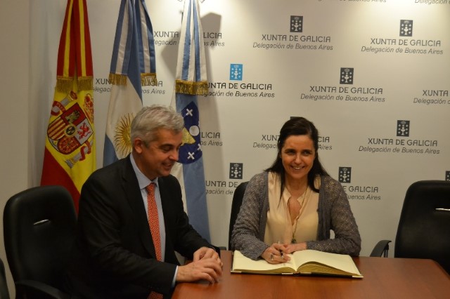 A presidenta do Parlamento visita o Colexio Santiago Apóstol, o Centro Galicia e a Delegación da Xunta en Buenos Aires